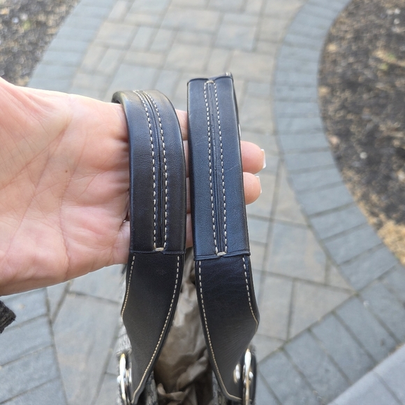 Coach 2007 Soho Signature Canvas Black/Brown Micro C Shoulder Bag - Picture 2 of 8